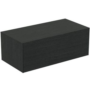 Conca wastafelmeubel 100x50x37cm 1 lade afdekblad zonder uitsnijding smoked oak
