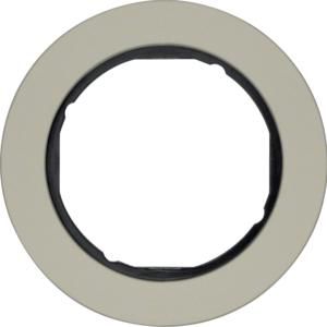 Afdekraam 1-v berker R.Classic edelstaal/zwart