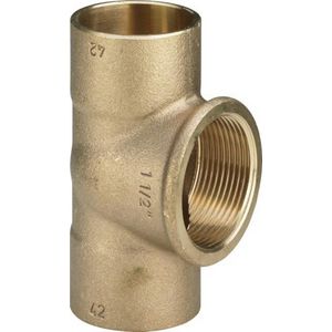 T-Stuk 14x1/2x14 brons/blank VVE=10