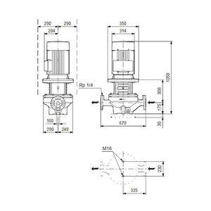 Inlinepomp TP 100-330/4-A-F-A-BQQE 400D 50HZ