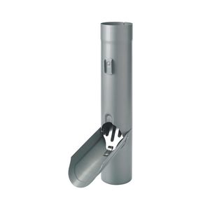 RHEINZINK PreP blue-grey regentonklep 120mm  RVS-bladvanger