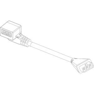 Cabo da bomba 250mm (ficha angular)