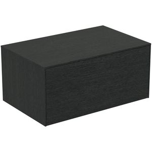 Conca wastafelmeubel 80x50x37cm 1 lade afdekblad zonder uitsnijding smoked oak