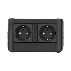 Harmony 2x 230V RA 1m GST o.g. inclusief klem o 32mm zwart