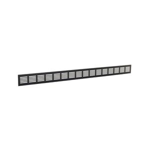 ALU plintrooster 800x60mm zwart