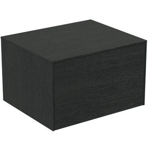 Conca wastafelmeubel 60x50x37cm 1 lade afdekblad zonder uitsnijding smoked oak