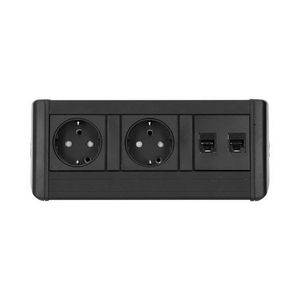 Harmony 2x 230V RA 2x CAT6 1m GST o.g. inclusief klem o 32mm
