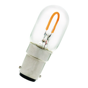 LED-lamp T22x57 U-FIL Ba15d 1W (6W) 55lm 827 helder