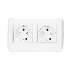Harmony 2x 230V RA 1m GST o.g. inclusief klem o 32mm wit