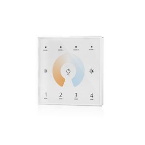 DMX master TW 4 zones muurtouchwielbediening wit