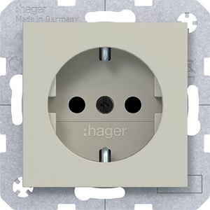 SCHUKO-wandcontactdoos Safety Plus schroefklemmen A.x/C.x pebble mat