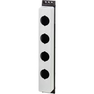 Opbouwkast vlak grijs 4 inbouwplaatsen 4 x M30