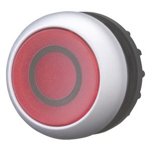 Signaaldrukknop vlak rood 0 terugverend M22-DL-R-X0