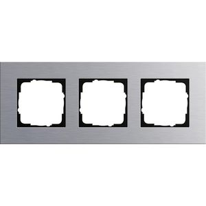 Afdekraam 3-v Gira Esprit aluminium