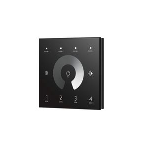DMX master SC 4 zones muurtouchwielbediening zwart