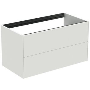 Conca wastafelmeubel 100x50x55cm 2 laden zonder afdekblad matt white