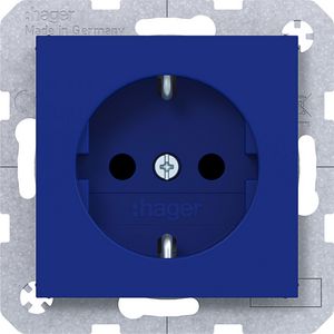 SCHUKO-wandcontactdoos Safety Plus schroefklemmen A.x/C.x cobalt mat
