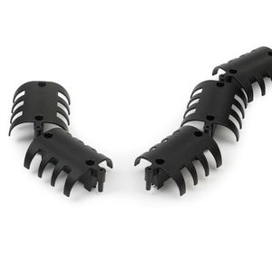 Munchen horizontaal 100mm (15 stuks) zwart
