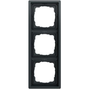 Afdekraam 3-v Gira F100 antracit(gel.)