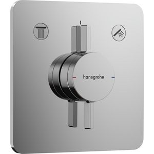 DuoTurn Q afbouwdeel tbv inbouwkraan voor 2 functies chroom