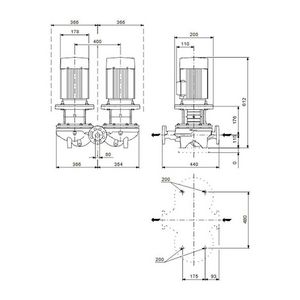 Inlinepomp TPD 80-90/4-A-F-A-BQQE 400Y 50HZ