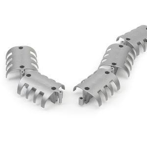 Munchen horizontaal 100mm (15 stuks) zilvergrijs