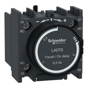 Hulpcontactblok Vertragend ON 0.3-3s 1M+1V Schroefklem D