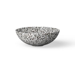 Opzetwaskom CERAMIC TERRAZZO Ø400mm zwart