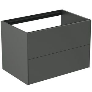 Conca wastafelmeubel 80x50x55cm 2 laden zonder afdekblad mat antraciet
