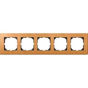 Afdekframe Merten M-Elegance hout 5 stellen beuk