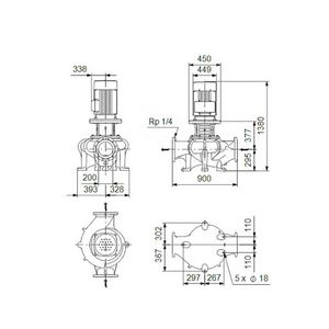Inlinepomp TP 200-270/4-A-F-A-BQQE 400D 50HZ