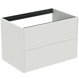 Conca wastafelmeubel 80x50x55cm 2 laden zonder afdekblad matt white