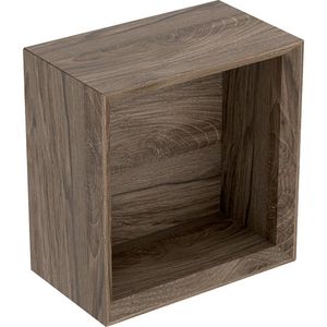 iCon wandbox vierkant 22,5x23,3cm noten hickory
