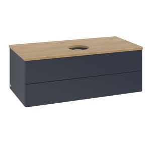 Wastafelonderkast Antao 1000x360x500mm Mid.Blue Matt Lacquer K20011HG