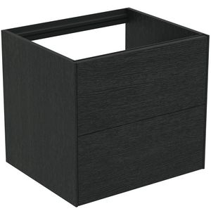Conca wastafelmeubel 60x50x55cm 2 laden zonder afdekblad smoked oak