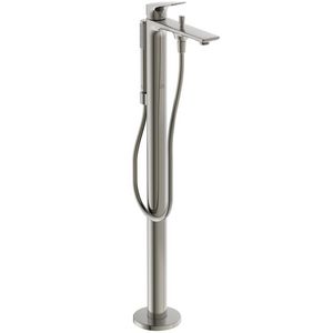 Vrijstaande badmengkraan 130x297x858mm silver storm (rvs-look) 8l/min La Dolce Vita