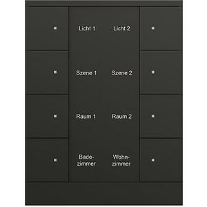 Bedienings sensor KNX - ClimaEco Mat zwart 8f