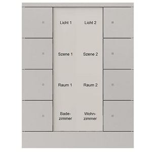 Bedienings sensor KNX - ClimaEco Alu zilver 8f