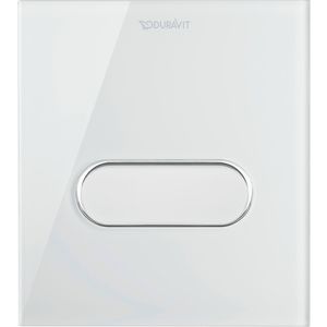 DuraSystem bedieningsplaat A1 voor urinoir glas wit