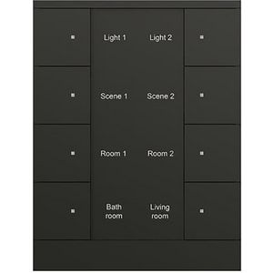 Bedienings sensor KNX - ClimaEco Mat zwart 8f