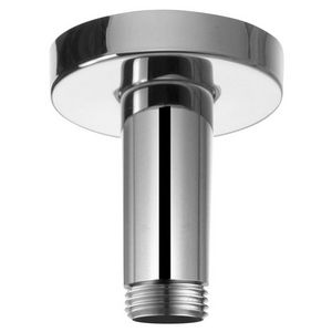 Elegance douchearm plafond 100mm chroom met ronde rozet
