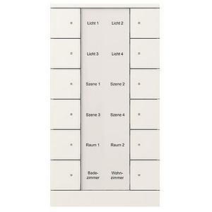 Bedienings sensor KNX - ClimaEco Mat wit 12f