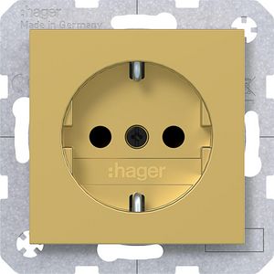 SCHUKO-wandcontactdoos Safety Plus schroefklemmen A.x/C.x gold met.