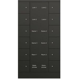 Bedienings sensor KNX - ClimaEco Mat zwart 12f