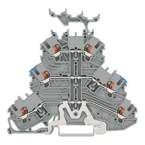 3-etageklem Afscherm-/rijg-/rijgklem Met drukknop gr VVE=40