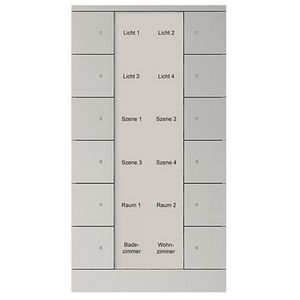 Bedienings sensor KNX - ClimaEco Alu zilver 12f