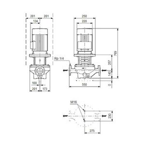 Inlinepomp TP 100-130/4-A-F-A-BQQE 400D 50HZ
