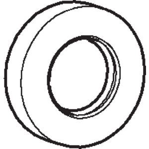 Rozet 55mm 30mmx13mm 59912512 chroom