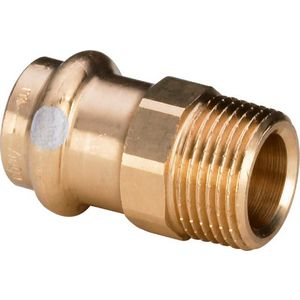 Overgangskoppeling Sc 18x3/4 brons/blank 629137 VVE=5