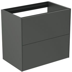Conca wastafelmeubel 60x37x55cm 2 laden zonder afdekblad mat antraciet